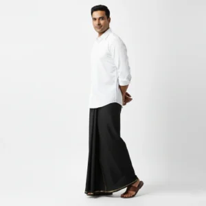 ATM Gold Premium Black Lungi