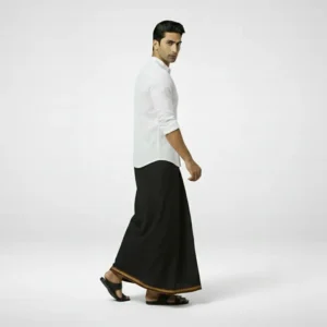 ATM Premium Cotton Lungi – Multicolor Vertical Stripe Design for Men