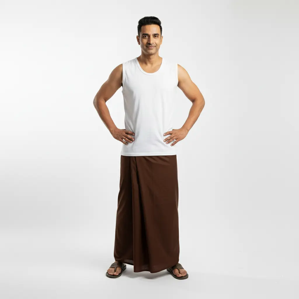 এটিএম লুঙ্গি সুপার ডিলাক্স কফি কালার - Image 3