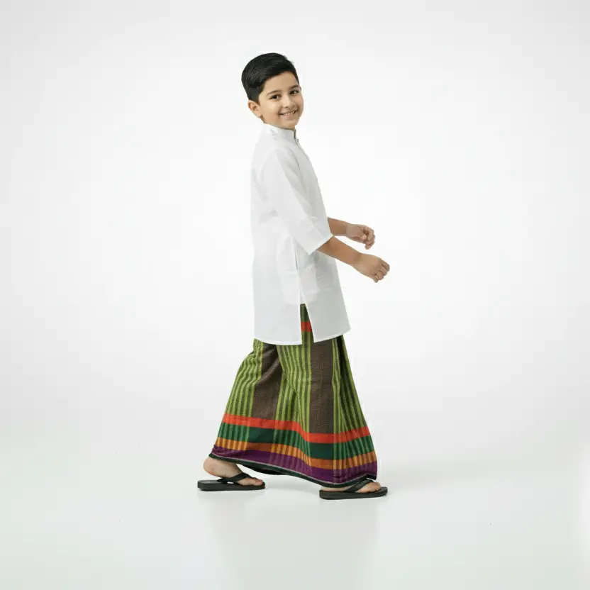 শিশুদের এটিএম রাজকুমার লুঙ্গি - Image 4