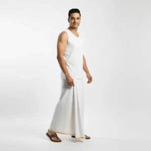 এটিএম লুঙ্গি সুপার ডিলাক্স সাদা কালার